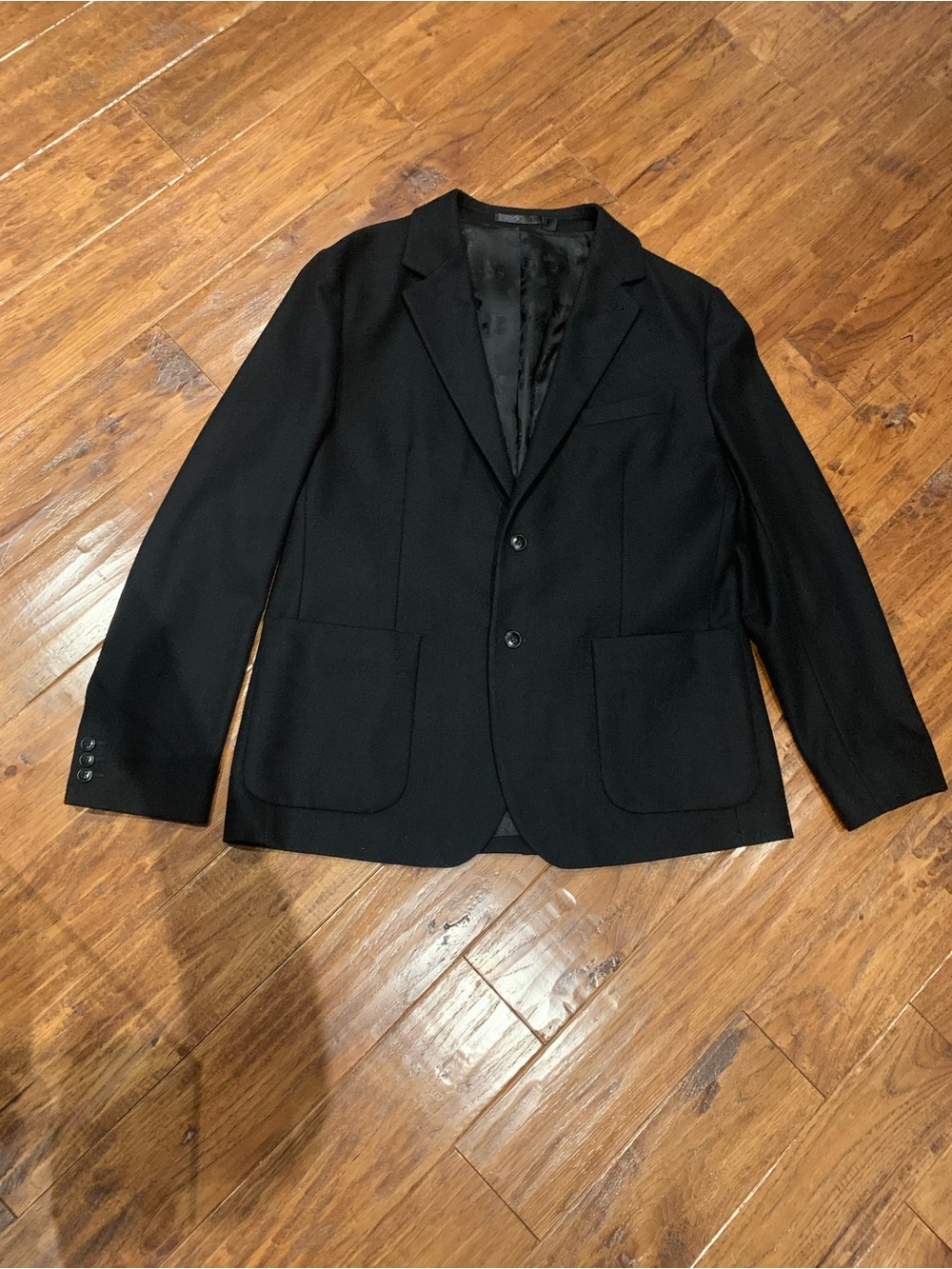 Ted Baker London Black Two-Button Sport Coat Blazer